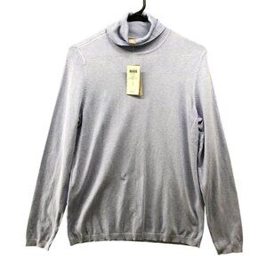 NWT Chico's Ashlan Turtleneck Sweater Womens‎ M (1) Dusty Violet Blue Stretch